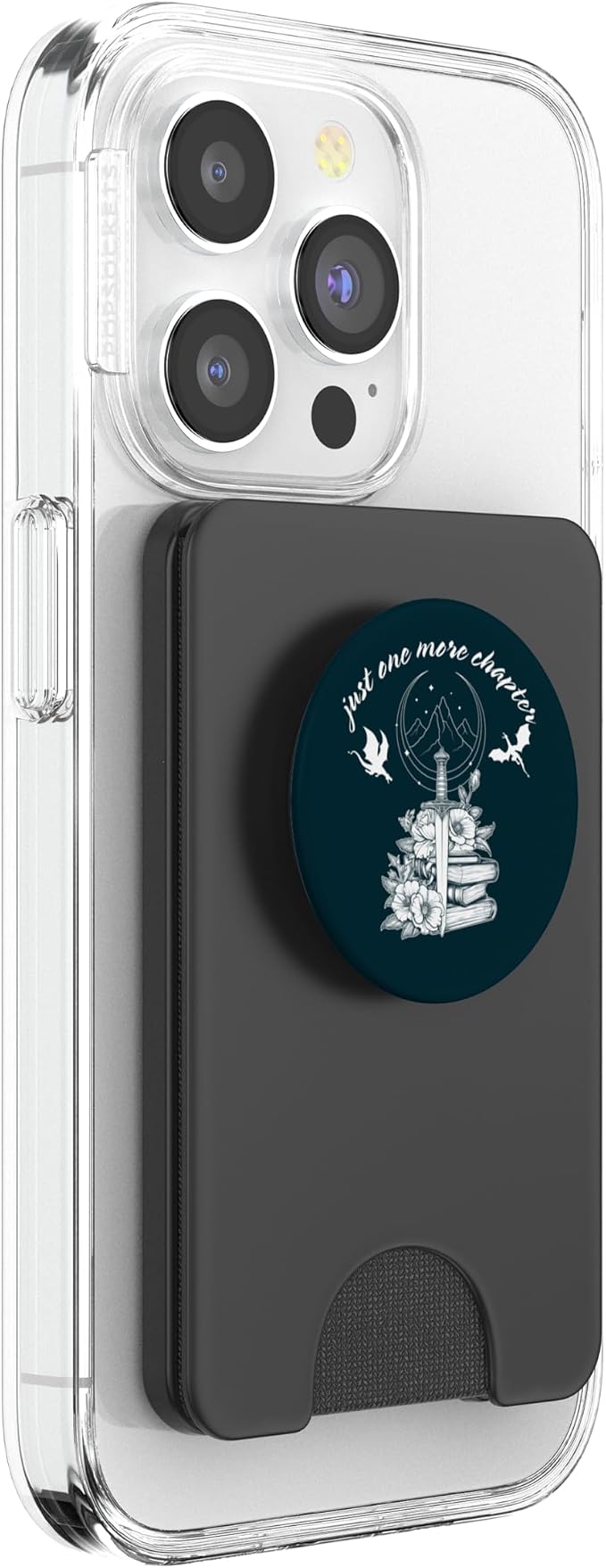 Just One More Chapter Book Dragon Romantasy Reader Bookish PopSockets PopGrip for MagSafe