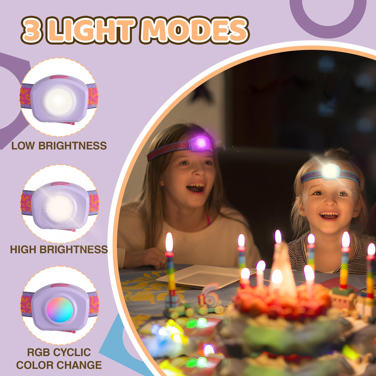 EverBrite 6-Pack Flashlight and LED Rechargeable Kids Headlamp