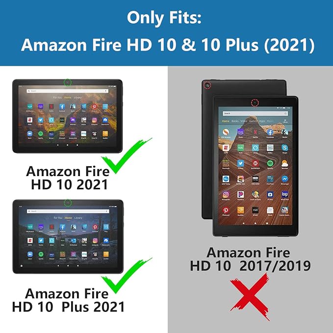 Case for All-New Fire HD 10/Fire HD 10 Plus Tablet 10.1 (11th Gen 2021 Released) - Premium PU Leather Stand Cover with Auto Wake/Sleep - Bible Verse Proverbs 31:25