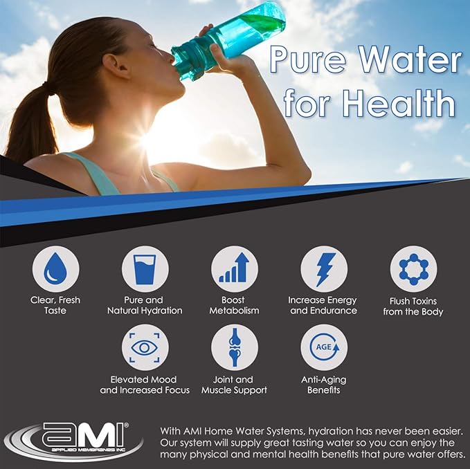 APPLIED MEMBRANES INC. 4.5" x 20" Carbon Water Filter | Whole House or
