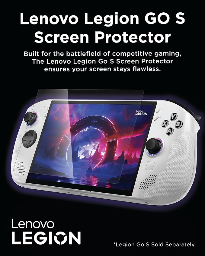 Lenovo Legion Go Screen Protector - Ultra-Thin 0.33mm Protective Glass with 9H Hardness - Guards Against Drops Scratches and Scrapes - Easy Application High Transparency