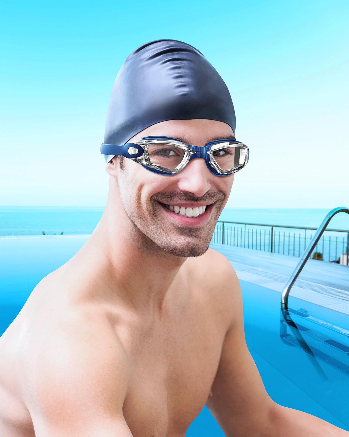 Aegend Swim Goggles 2 Pack for Adult Men Women No Leak with Storage Case