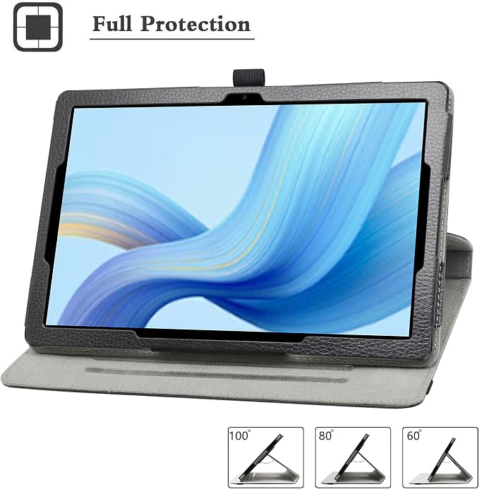 MAMA MOUTH for DOOGEE U9 Rotating CaseDOOGEE U10 Pro Rotating Case360 Degree Rotary Stand with Cute Pattern Cover for DOOGEE U9 /DOOGEE U10 Pro 10.1 TabletBlack