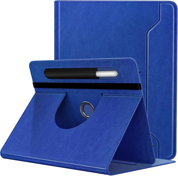 TiMOVO Universal Rotating Case for 11 Inch Tablet Black | 360 Degree Rotating Stand Pen Pocket 9 10 10.1 Inch Android Touchscreen Compatible