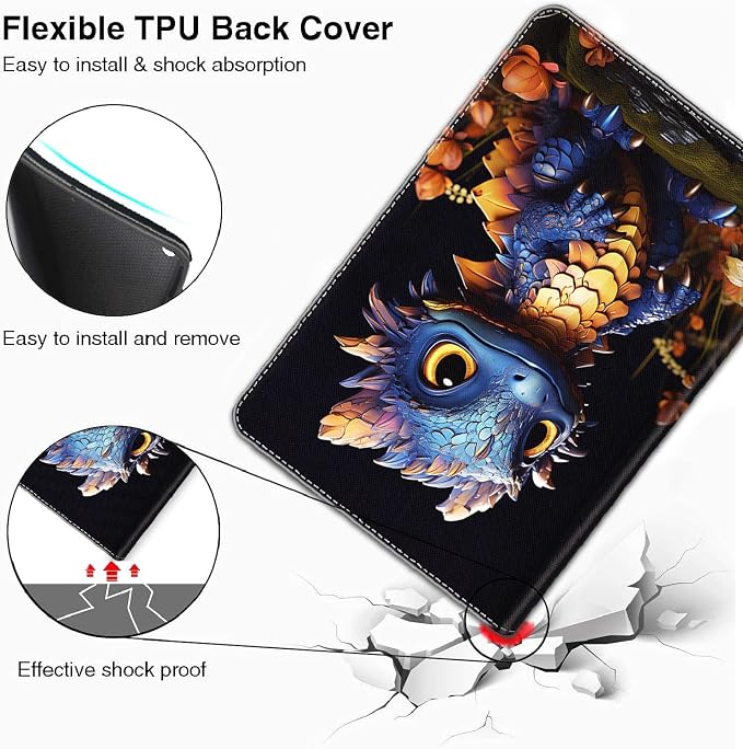 Case for iPad Pro 11 Inch 2022/2021/2020/2018 iPad Air 5th / 4th Gene 10.9 Inch (2022/2020) - Slim Fit Standing Cover with Auto Sleep/Wake，Astronaut Guitar