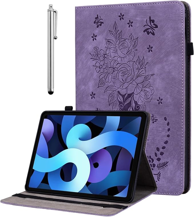Case for iPad mini 7 2024 A17 Pro iPad mini 6 2021 8.3 inch Auto Wake/Sleep Multi-Angle Flip PU Leather Cover Case with Stylus Holder Blue