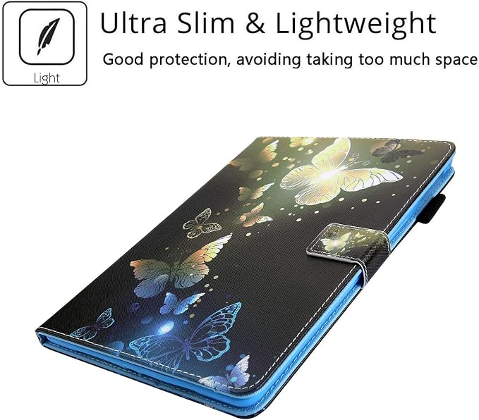 for Apple iPad 10.2 Case 9th/8th/7th Generation Cover (2021/2020/2019) with Auto Wake/Sleep Ultra Thin Lightweight Trifold Stand Folio PU Leather &amp Hard Back Hybrid Cover Almond Blossom