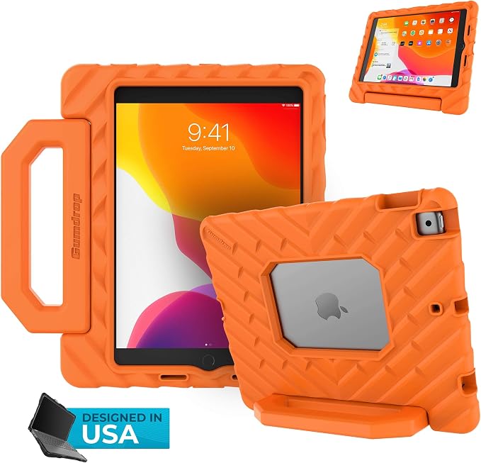 Gumdrop FoamTech Rugged case Fits Apple iPad 11th Generation (A16) &amp 10th Gen 10.9 inch Drop Tested Cover - Black