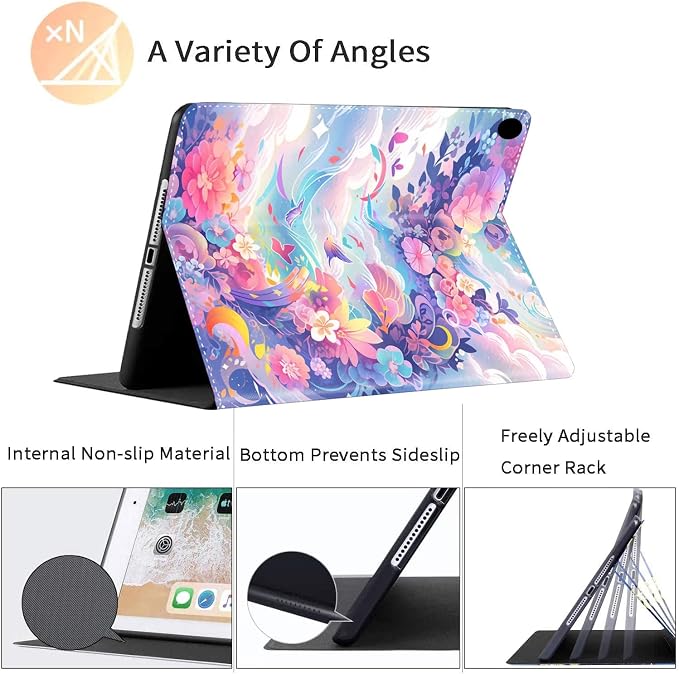 Case for iPad 11 inch (A16) 2025 for 10th Generation 10.9'' 2022 Durable Shockproof Protective Cover for iPad 11th/10 th Gen ，Blue Dragon