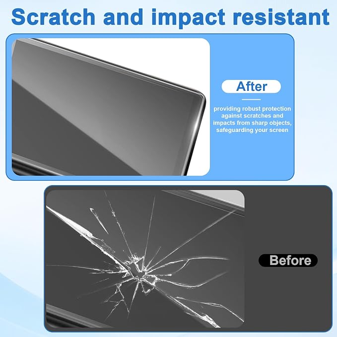 2pcs Screen Protectors for Handheld Console (Upper + Lower Screen) | Glass Dual Display with Anti-Scratch HD Clear &amp Bubble-Free with Cleaning Accessories