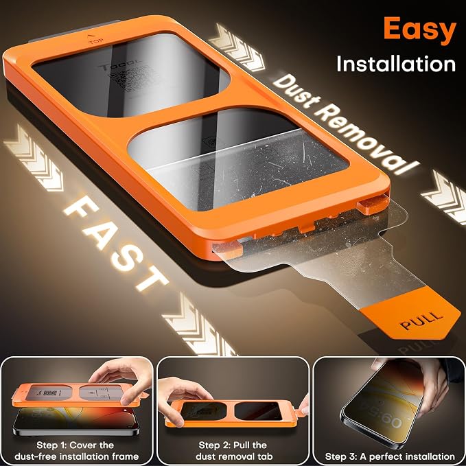 TOCOL for Pixel 2026 Screen Protector Clear | Easy Installation Bubble-Free 9H+ Tempered Glass 11FT Military Grade Shatterproof Anti-Scratch Case Friendly HD 2 Pack