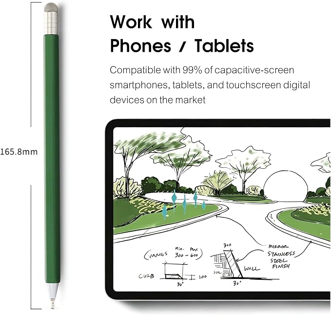 Retractable 2-in-1 Stylus Pen for Nintendo Switch 2&amp1 Dual Tips Aluminum Touch Pen for Switch OLED Lite &amp All iOS Android Touch Devices Passive No Charge Game Stylus (Black)