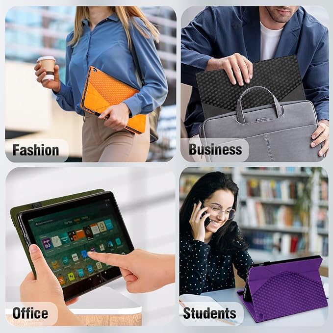 Case for FM 11 (13th Gen 2023) Multi-Angle Stand with Flexible Fixation Auto Wake/Sleep TPU Material (Brown)
