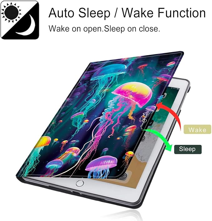 for Microsoft Surface GO 3/GO 2 Case with Adjustable Stand &amp Auto Wake/Sleep PU Leather Slim Smart Protect Cover - African Women Red Hair