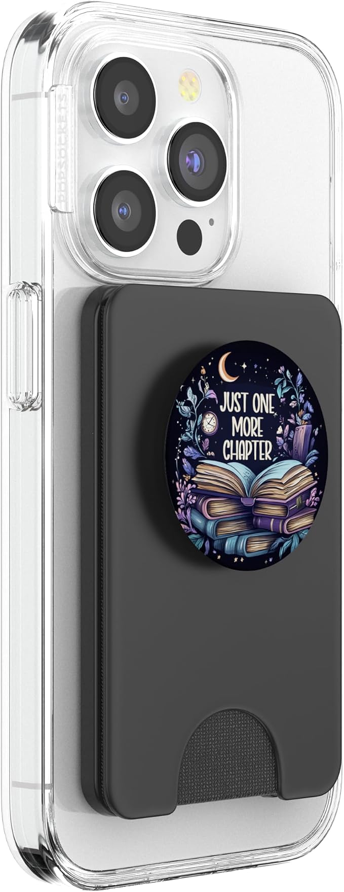 Just One More Chapter Book Lover Bookworm Reading Librarian PopSockets Adhesive PopGrip