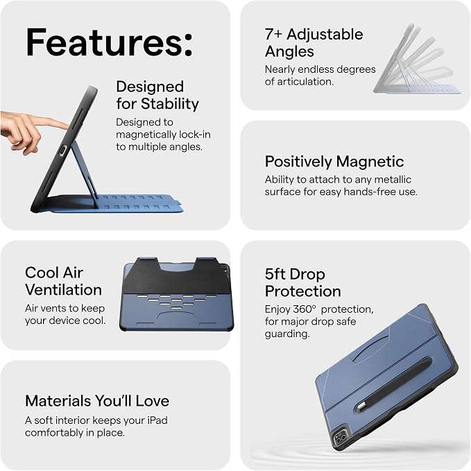 ZUGU CASE for iPad 7th/8th/9th Generation 10.2 Inch 2019/20/21 [Arctic Gray]