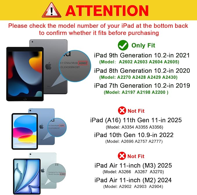 Case for iPad (A16) 11th Generation 11 Inch 2025 iPad 10th Generation 10.9 inch 2022 Auto Wake/Sleep Multi-Angle Flip PU Leather Cover with Pencil Holder Blue