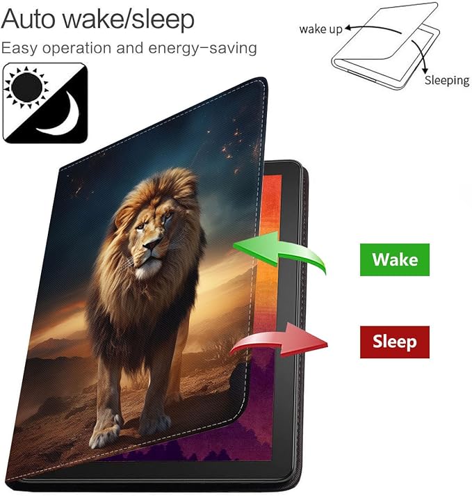 Case for Samsung Galaxy Tab S10 Lite/ S10 FE/ S9 FE 5G 10.9 Inch/ S9 11 Inch - Slim PU Leather Folding Stand Folio Cover with Auto Sleep/Wake - African American Girl