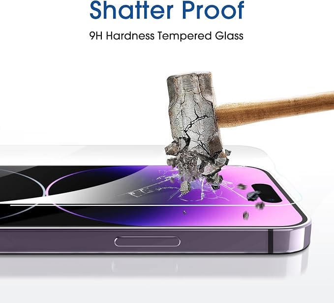 amFilm 2 Pack Magnetic OneTouch Compatible with iPhone 13 Pro Max 6.7/ iPhone 14 Plus 6.7 Screen Protector Tempered Glass Full Coverage with Easy Installation Kit (Magnetic &amp Reusable)