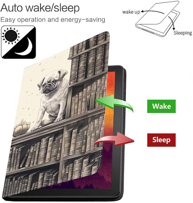 Case for Samsung Galaxy Tab S10 Lite/ S10 FE/ S9 FE 5G 10.9 Inch/ S9 11 Inch - Slim PU Leather Folding Stand Folio Cover with Auto Sleep/Wake - African American Girl