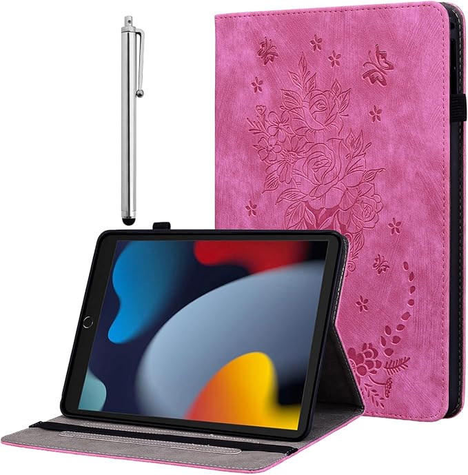 Case for iPad (A16) 11th Generation 11 Inch 2025 iPad 10th Generation 10.9 inch 2022 Auto Wake/Sleep Multi-Angle Flip PU Leather Cover with Pencil Holder Blue