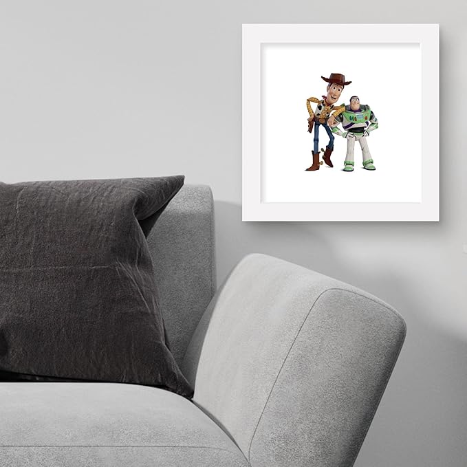 Trends International Gallery Pops Disney Pixar Toy Story 4 - Buzz and Woody Wall Art Wall Poster, 12.00" x 12.00", White Frame Version