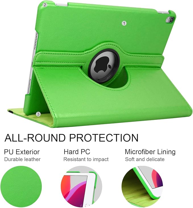 for iPad mini 1/2/3 Case Cover 7.9” – 360° Rotating Stand with Auto Sleep/Wake