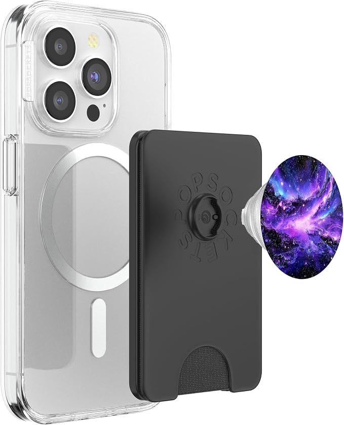 Universe Star Cluster Purple Nebula Space Galaxy PopSockets PopGrip for MagSafe