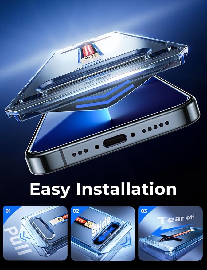 MAGIC JOHN 2 Pack for iPhone 13 Pro Max/iPhone 14 Plus 6.7 inch Tempered Glass Screen Protector Auto Dust-Elimination Installation Bubble Free HD Clear Easy Installation | 6.7 inch2 Pack HD Clea