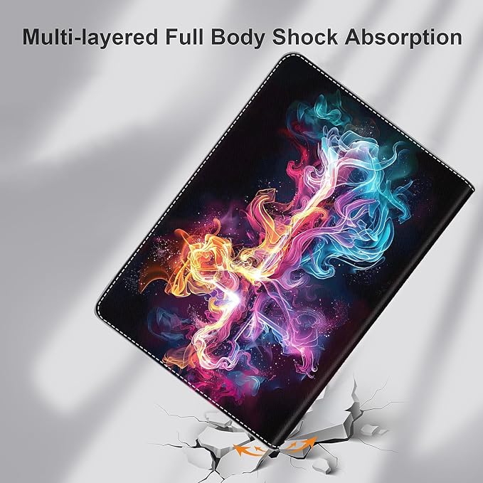 Case for iPad Air 11 Inch Case M2 2024 iPad Air 6th Gen Case/iPad Air 5th Gen 2022/Air 4th 2020 10.9 Inch Slim Stand Protective Smart Cover Fit iPad Air Retro Moth