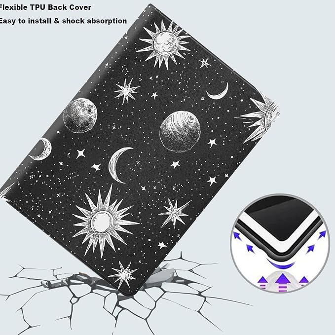 Tablet Case for 6 All-New Kindle (11th Generation2024/2022 Release)Shockproof Protective Cover with StandAuto Wake/SleepAmerican Flag Deer