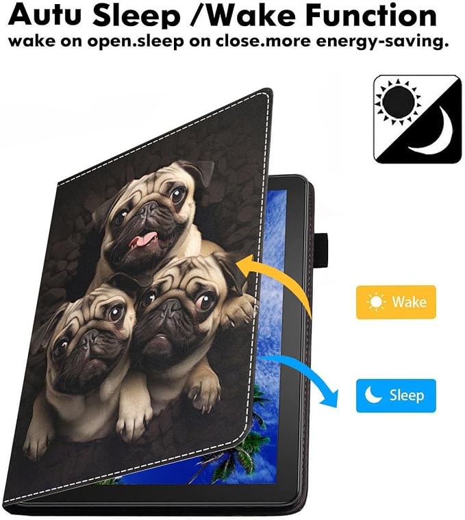 Case for Amazon Kindle Fire HD 8/Fire HD 8 Plus Tablet (12th/10th Generation 2024/2022/2020 Release) Slim PU Leather Cover with Card Slot &amp Auto Wake/Sleep African American Women