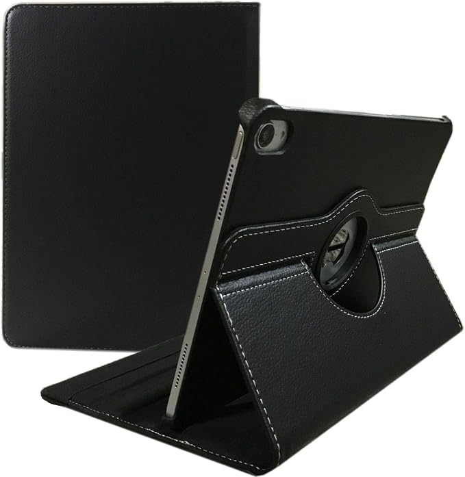 Case for ipad Pro 12.9 inch 3rd Generation 2018 Model A1876 A2014 A1895 A1983 360 Degree Rotating Smart Leather Auto Sleep/Wake Black