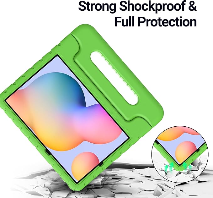 Kids Case for Samsung Galaxy Tab S6 Lite Shockproof Handle Stand Blue | Lightweight Kids Friendly EVACompatible with Samsung Galaxy Tab S6 Lite 10.4 Inch 2024/2022/2020 Release S Pen Holder
