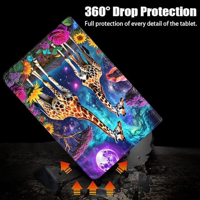 Case for iPad (A16) 11th Generation 11 Inch 2025/ iPad 10th Generation 10.9 Inch 2022 Slim PU Leather Cover Adjustable Stand with Auto Wake/Sleep Case African Women