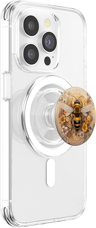 Floral Bee Watercolor Boho Style PopSockets PopGrip for MagSafe