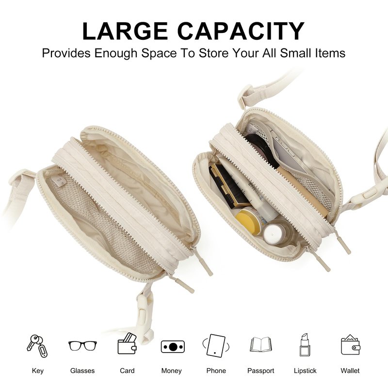 CLUCI Small Belt Bag for Women, Crossbody Everywhere Waist Packs Trendy, Women's Fanny Pack with Adjustable Strap