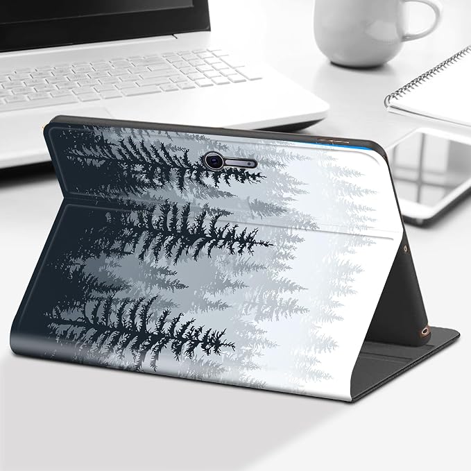 Case for Microsoft Surface Go 4/3/2/1 (2023/2021/2020/2018)-Slim PU Leather Lightweight Adjustable Stand Smart CoverAmerican Flag