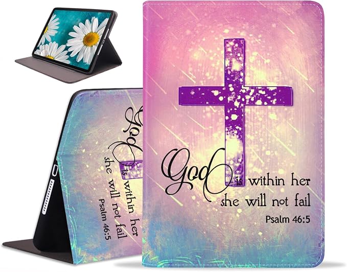 Case for Samsung Galaxy Tab S5e 10.5 inch 2019 Tablet [SM-T720/T725/T727] Slim PU Leather Case Adjustable Stand with Auto Wake/Sleep - Bible Verse Proverbs 31:25