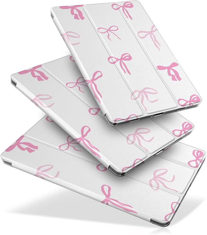 Case for Samsung Galaxy Tab A11 Plus A11+ 11 inch (2025/2026) &amp Tab A9 Plus A9+ 11 inch (2024/2023) Slim Smart Stand Cover with Translucent Hard Back Auto Wake/Sleep - Bear with Bows
