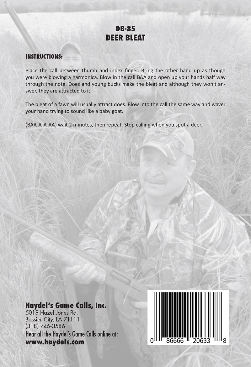Haydel's Game Calls Inc. DB-85 Doe Bleat