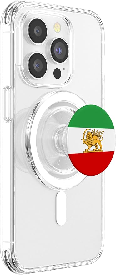Iran Lion and Sun State Flag 1964-1980 PopSockets PopWallet for MagSafe