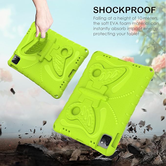 Case for iPad 11th Gen (A16) 11 inch 2025 &amp 10th Generation 10.9 2022 &amp Air 11 2025/2024 &amp Air 6/5th/4th Gen &amp Pro 11 Butterfly Shockproof Cover -Black