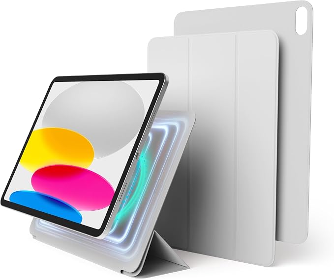 elago Case for iPad A16 10th Generation | iPad Case with Magnetic Attachment to Metal Materials Compatible with elago's Apple Pencil case (Blue)