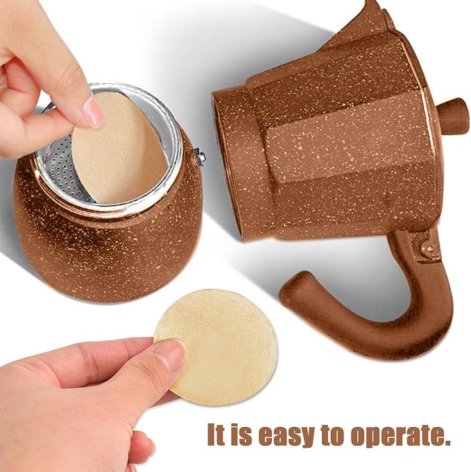 CEYAZYE 200 PCS Round Coffee Filter Paper, 56 mm Disposable Coffee Filters