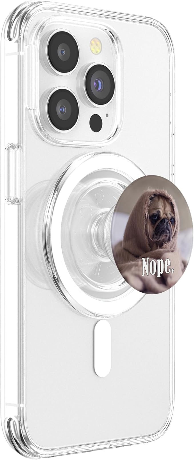 Cute Womens Girls Kids NOPE Blanket Pug Lover PopSockets Adhesive PopGrip