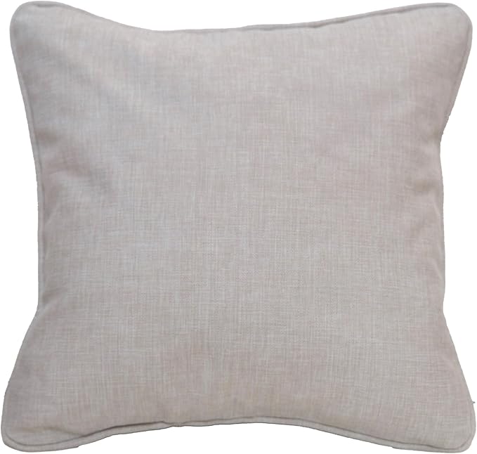 East Green 22 x 22 Waterproof Outdoor Pillow with Insert, Flax Tan - Premium Olefin Outdoor Accent Pillow for Patio Furniture