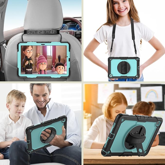 Case Compatible with Galaxy Tab A11 Plus 2026/ A9 Plus 2023 11-Inch Model SM-X230/SM-X236/SM-X238/SM-X210/SM-X216/SM-X218 with Screen Protector Pen Holder Stand Shoulder Strap Handle Grip
