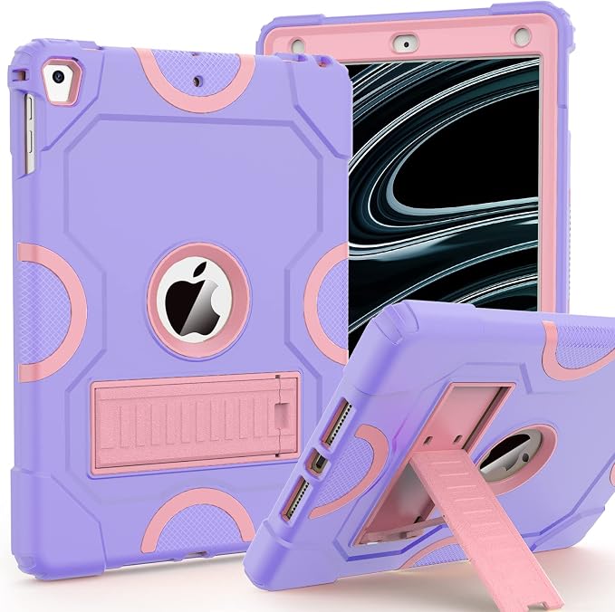 ZoneFoker Case for iPad 6th/5th Generation (9.7 Inch 2018/2017 Model) iPad Air 2 / 1st iPad Pro 9.7 Heavy Duty Shockproof Rugged Protective Case Alpine Green