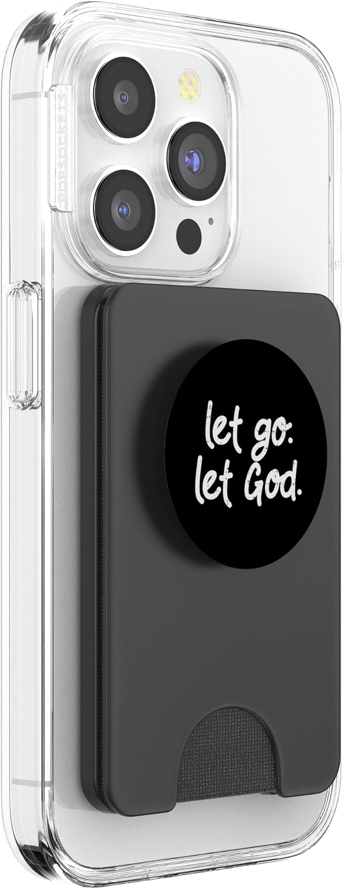 Let Go Let God Jesus Faith Quote Religious Christian Gift PopSockets Adhesive PopGrip